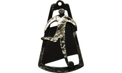 Medal MTL754 Football - 90 mm - Silver