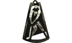 Medal MTL753 Field Hockey - 90 mm - Silver