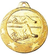Medaļa IL178 Peldēšana - 40 mm - Zelts