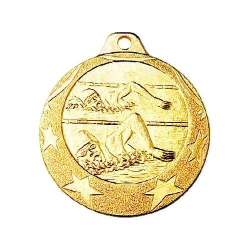 Medaļa IL178 Peldēšana - 40 mm - Zelts