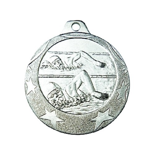 Medaļa IL178 Peldēšana - 40 mm - Sudrabs