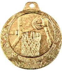 Medal IL177 Basketball - 40 mm - Gold