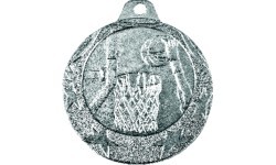 Medal IL177 Basketball - 40 mm - Silver