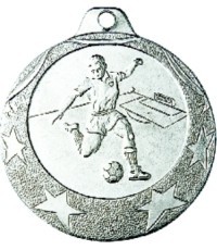 IL001 Football Medal - 40 mm - Silver