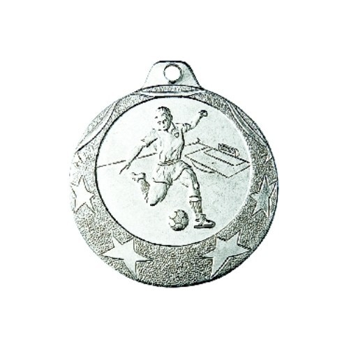 IL001 Football Medal - 40 mm - Silver