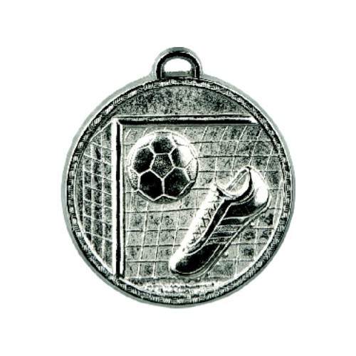 Football medal Z232 - 45 mm - Silver