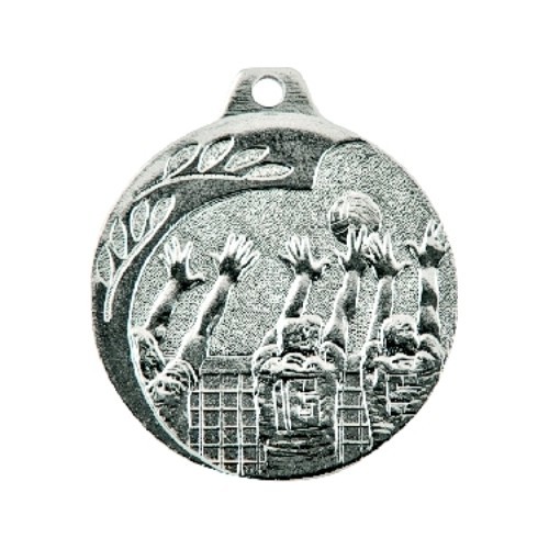 NP08 Volleyball Medal - 40 mm - Silver