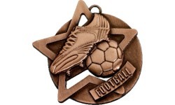Медаль SM1 Футбол - 65 мм - Бронза