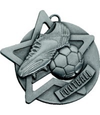 Medal SM1 Football - 65 mm - Silver