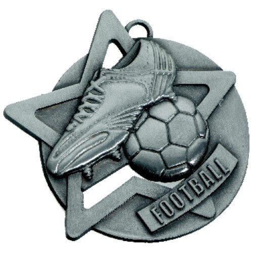 Medal SM1 Football - 65 mm - Silver