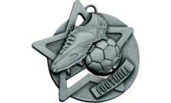 Medal SM1 Football - 65 mm - Silver