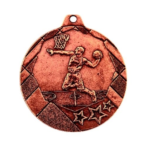 Medal OT2 Basketball - 50 mm - Bronza