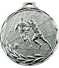 Football Medal E10 - 50 mm - Silver