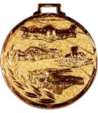 Medal E9 Swimming - 50 mm - Gold