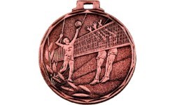 Medal E8 Volleyball - 50 mm - Bronza