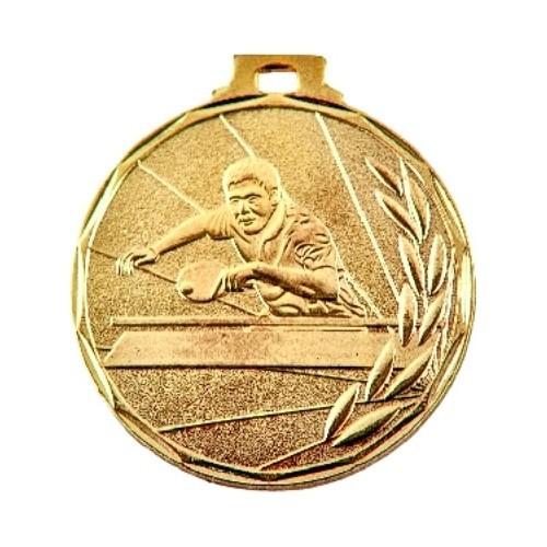 E7 Table Tennis Medal - 50 mm - Gold