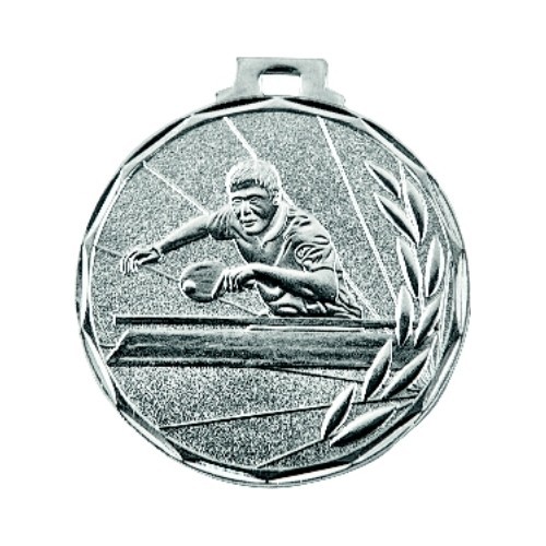 E7 Table Tennis Medal - 50 mm - Silver