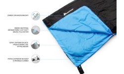 Sleeping bag meteor dreamer - Black/Blue - L
