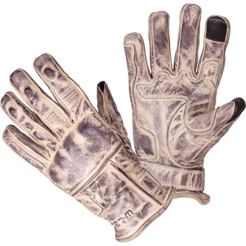 Motorcycle Gloves W-TEC Bresco - Beige/Cream