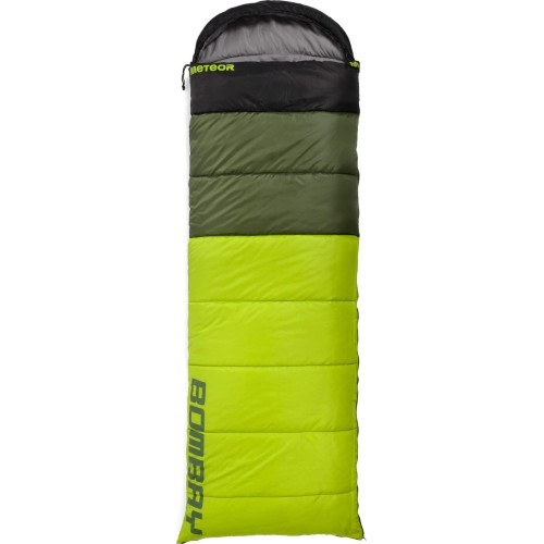 Śpiwór meteor bombay l - Black / Green