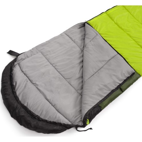 Śpiwór meteor bombay l - Black / Green
