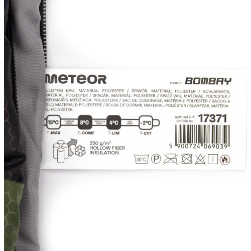 Guļammaiss Meteor Bombay L - Black / green