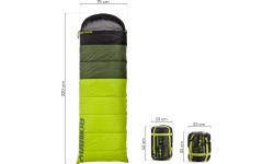 Guļammaiss Meteor Bombay L - Black / green