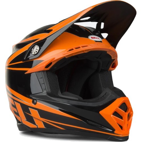 Motocross helmet BELL Moto-9 (Infrared Intake) - Black Orange