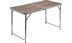 Foldable Camping Table Cattara Double - Brown