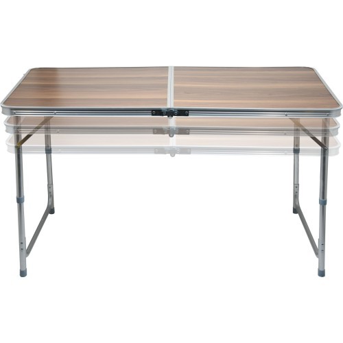 Foldable Camping Table Cattara Double - Brown