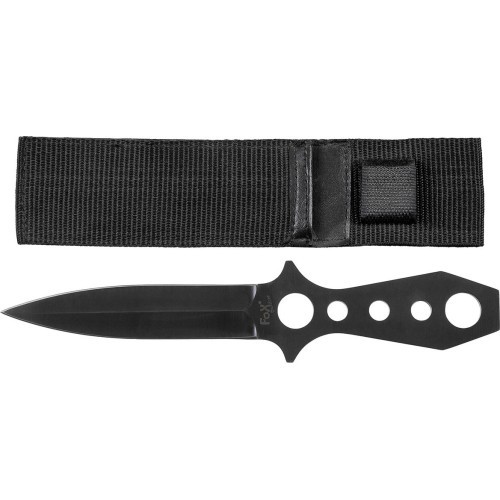 Metamais nazis Fox Outdoor 22,5 cm ar maksti, melns