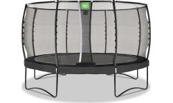 EXIT Allure Premium batuts ø427 cm ar drošības tīklu, melns