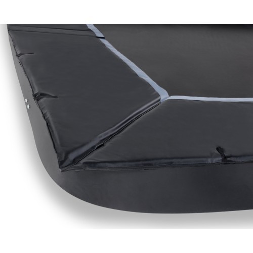 EXIT Dynamic iebūvējams batuts 244x427 cm ar Freezone drošības flīzēm, melns