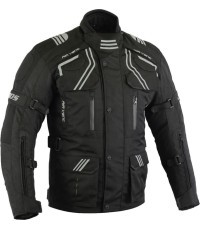 Men’s Touring Moto Jacket BOS Temper - Black