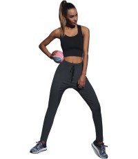 Women's Sports Leggings BAS BLACK Lorena - Graphite