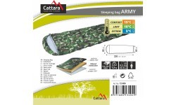 Sleeping Bag Cattara Army +5°C