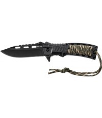 Складной нож Camo с паракордом и огнивом