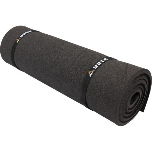 Paklājs Yate Comfort Wide, 14 mm, ar gumijām – melns