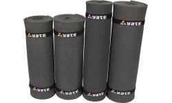 Коврик Yate Comfort Wide, 14 мм, с резинками – чёрный