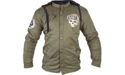 Мужская куртка с армированием арамидным волокном W-TEC Black Heart Hat Skull - Garage Built