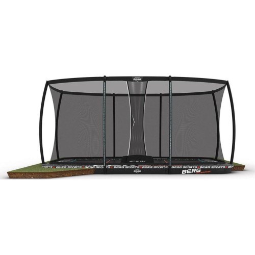 BERG Sports Ultim Pro Bouncer FlatGround 500 + drošības tīkls XL