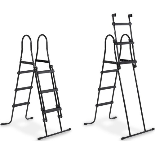 Бассейн EXIT Black Leather 400x200x100 см с фильтр-насосом, чёрный