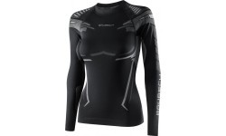 Women’s Long-Sleeved Activewear T-Shirt Bruback Dry - Black/Graphite