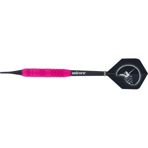 Дротики Unicorn Core Plus Rubberized Brass Pink, 3 шт.