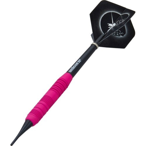 Дротики Unicorn Core Plus Rubberized Brass Pink, 3 шт.