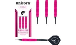 Дротики Unicorn Core Plus Rubberized Brass Pink, 3 шт.