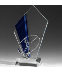 Стеклянная награда Z189303 Гольф - 29cm - Синий