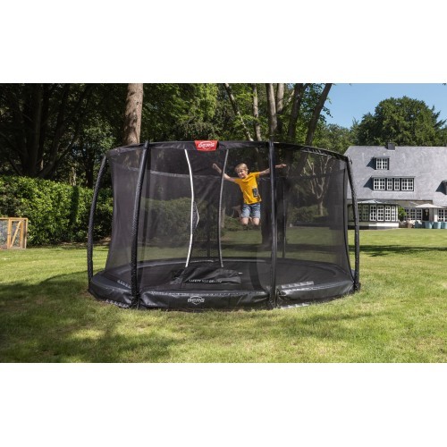 BERG Champion InGround 430 Grey + Safety Net Deluxe