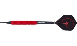 Darts Unicorn Core Plus Rubberized Brass Red – 3-Pack