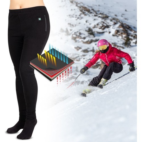 Женские брюки с подогревом W-TEC Insupants Lady - Чёрный